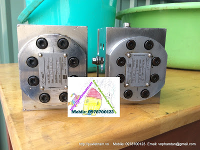 Bơm bánh răng định lượng hóa chất Polyurethane Gear Pump